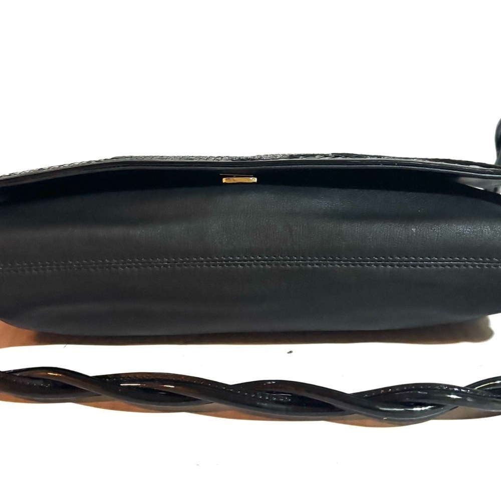 Fendi vintage 2007 LG borsa love leather black leather shoulder/ clutch bag l - Picture 4 of 15